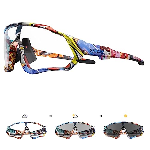 Uvex Unisex – Erwachsene, sportstyle 204 Sportbrille 7 KAPVOE Photochromatische Selbsttönend Fahrradbrille TR90 Rahmen für Herren Damen Klar Sportsonnenbrille Sport Radfahren MTB Radbrille Sportbrille Fahren Angeln Laufen CE Zertifiziert 01