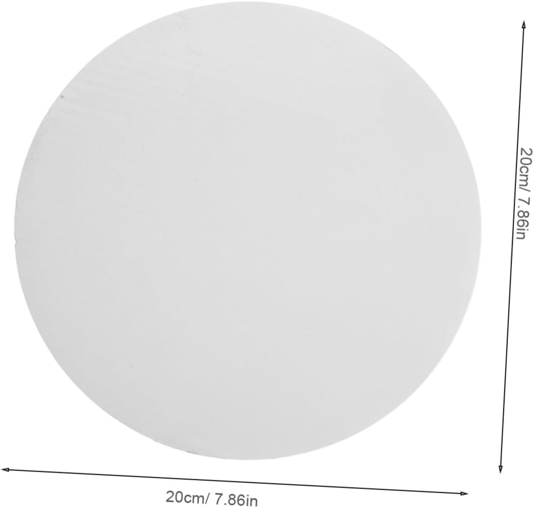 30pcs White Cake Boards Thick Paper Cake Trays Round Display Boards Sturdy Mat for Birthday Wedding