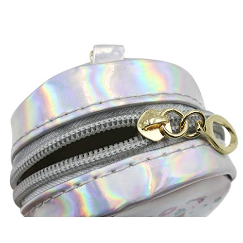 Rarityus Mini Wallet Zip Around Cute Unicorn Holographic Coin Purse Change Purse With Key Ring #TOP4