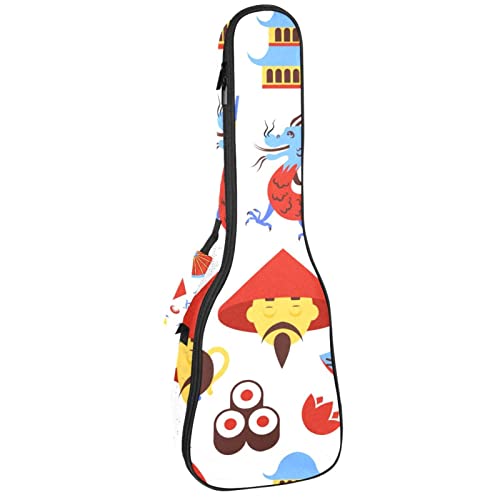 Sac à dos robuste pour ukulélé de concert et housse de rangement soprano rembourrée