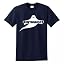 Navy T-shirt White Print