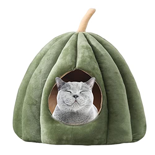 Gato Iglu,Barraca de gato bonito com travesseiro almofadado lavável removível | Cama de animal de es