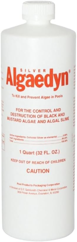 Silver Algaedyn Algae Remover Algaecide | Green and Mustard Algae Remover | Black Algae Remover | 32 oz. | 47-600 (1)
