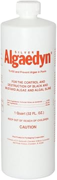 Silver Algaedyn Algae Remover Algaecide | Green and Mustard Algae Remover | Black Algae Remover | 32 oz. | 47-600 1