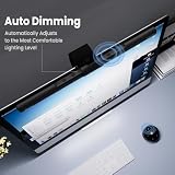 Quntis LED Lampa do monitora komputerowego z pilotem i sterowaniem dotykowym, listwa świetlna o długości 40 cm z automatycznym ściemnianiem, funkcją ochrony przed światłem niebieskim