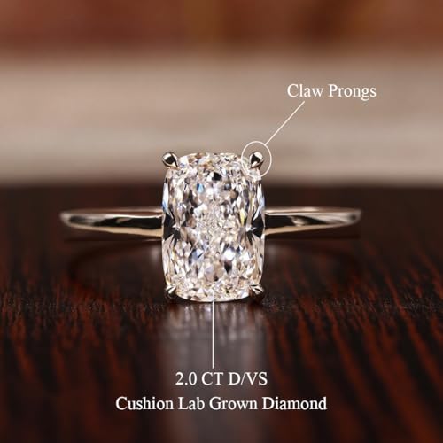 10K 14K 18K Gold 1-3 Carat Lab Grown Diamond Solitaire Ring IGI CERTIFIED Diamond Engagement Ring (D Color VVS2-VS1 Clarity)3