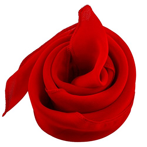 Aneco 6 Pack 50S Set Chiffon Scarf Cat Eye Glasses Bandana Tie Headband Earrings(Red) #TOP6