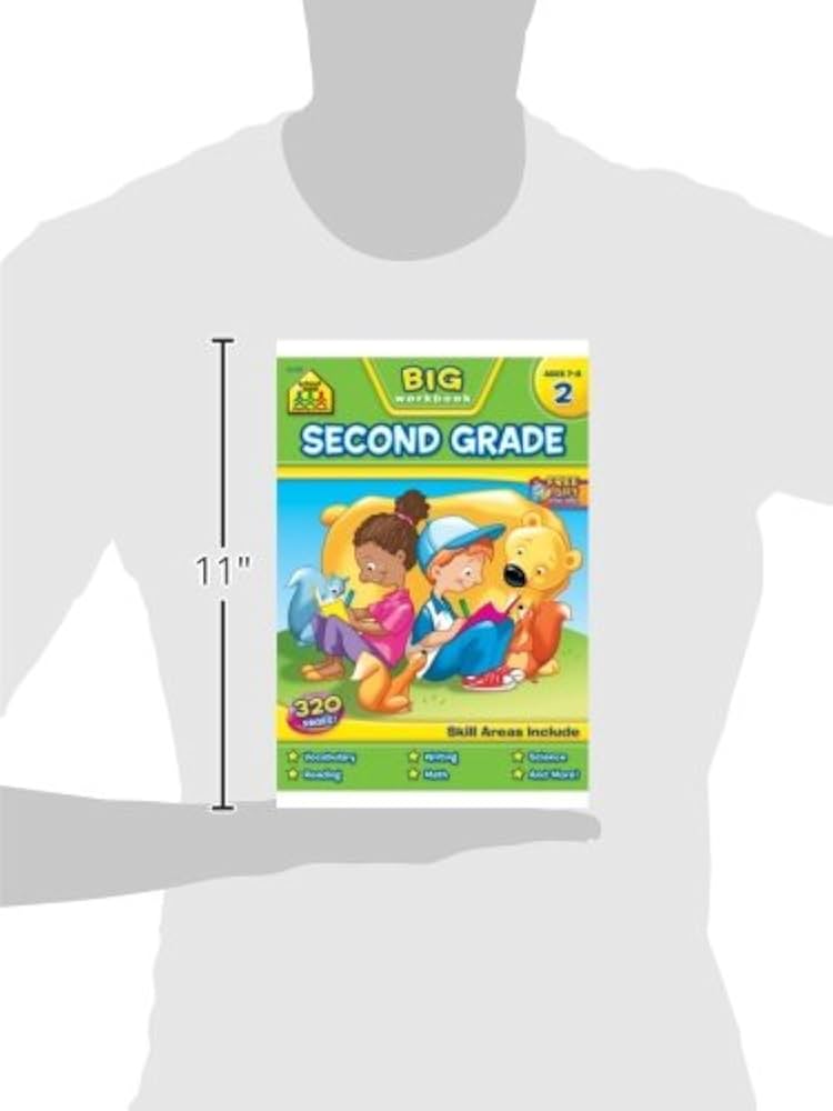 School Zone - Big Second Grade Workbook - Ages 7 to 8, 2nd