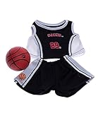 Black and White Basketball Outfit with Ball Fits Most 8