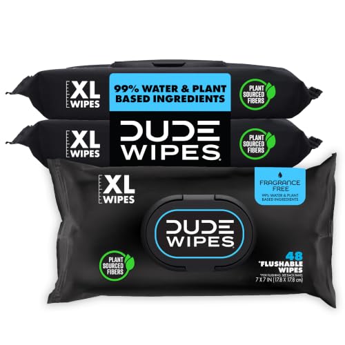 DUDE Wipes Flushable Wet Wipes