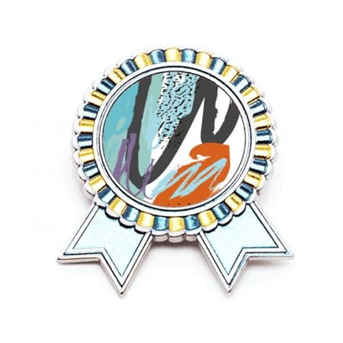 Broche pour enthousiasme en cadeau, médaille de prix M en métal durable
