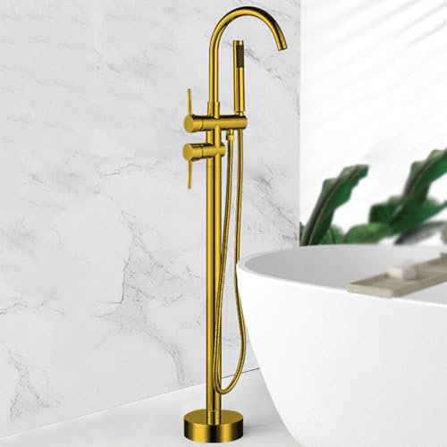 Mitigeur de bain autoportant rotatif 360 laiton noir