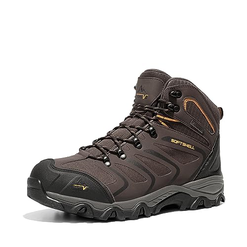 NORTIV 8 Men’s Ankle High Waterproof Hiking Boots Outdoor Lightweight Shoes Trekking Trails Armadillo