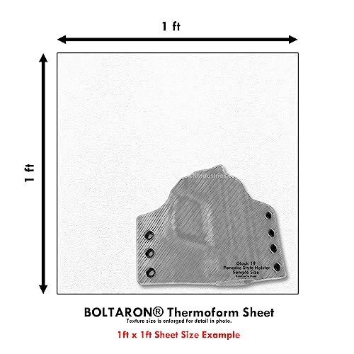 Image of BOLTARON Thermoform Sheet - (Haircell /Smooth) - (.080 Thickness) - (12in x 12in) - (Blizzard White) - (3 Sheets)