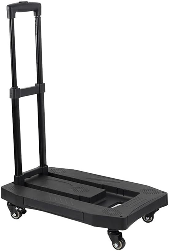 Household Handcart Trolley Foldable Portable Express Flatbed Small Trailer Pull Rod Transport Goods Home moving