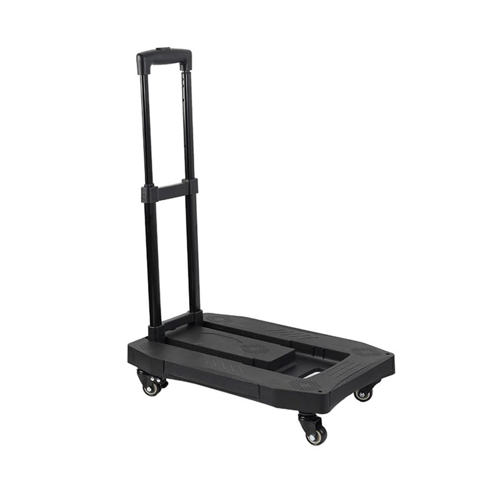 wheelbarrow Household Handcart Trolley Foldable Portable Express Flatbed Small Trailer Pull Rod Transport Goods Utility Dolly