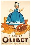 olivetta SANS CADRE Herbé ™ PUBLICITé Biscuits OLIBET Rf0083-Poster/Reproduction HQ 40x60cm d\'une Affiche Ancienne/Rétro
