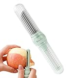 Outil de cuisine polyvalent : Conçu comme un ustensile de cuisine polyvalent, cet éplucheur-coupeur possède une structure double tête pratique. Il aide les cuisiniers à préparer rapidement des fruits pour des petits-déjeuners équilibrés, des desserts ou des repas familiaux simplifiés.
