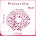 WRBAJIS Breast Cancer Hair Scrunchies Pink Ribbon Hair Ties Elastics Hair Bands Ponytail Holders Hair Accessories for Women Girls Breast Cancer Awareness Party Supplies 3Pcs