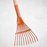 Best Sporting Grabie ogrodowe dla dzieci z metalu z 11 zębami, wytrzymały grabie z ergonomicznym drewnianym trzonkiem, idealny dla małych ogrodników, idealne narzędzie ogrodowe dla dzieci
