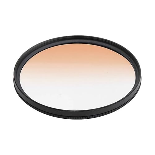 TUOYDJA Filtro UV, Filtro de Efecto Filtro de Lente de Color Degradado Gradual Circular de 30, 37, 40,5, 43, 46, 49, 52, 55, 58, 62, 67, 72, 77 y 82 mm for cámara.(82mm,Grad Orange)