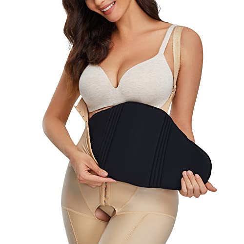 KUMAYES Ab Board Post Surgery Addominal Board Consejo de Compresión Tuck Aplanamiento Abs Panza Recuperación Postoperatoria Board, Negro, Talla única