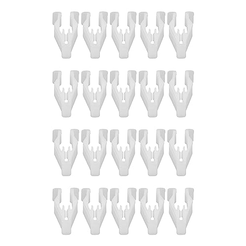 ACROPIX - ACROPIX Interior Trim Console Dash Panel Switch Bezel Door Side Trunk Plastic Retainer Fitting Fastener Clip Fit for Honda and More Cars- Pack of 20 White