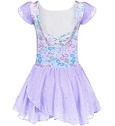 Girls Ballet Dance Dress with Ruffle Sleeves
