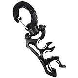 Scuba Wahl Tauchen Dive Triple Schlauch Halterung mit Clip, Schwarz