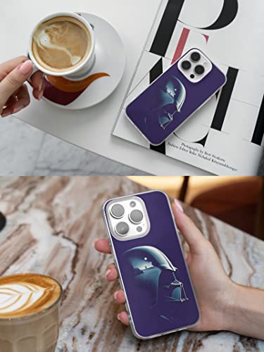 Hridrcp Clear Basic Cases For Iphone13 Pro, Star Darth Vader Jedi Illustration Print Tpu Ultra Soft And Thin Clear Full Protective Cover Shockproof Phone Case With Lanyard Hole #TOP1