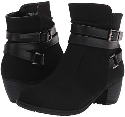Easy Street Women's Ankle Boot, Black Suede, 8 | Image 6