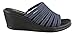 Skechers Cali Women's Rumblers Hot Shot Wedge Sandal, Navy, 8 B(M) US