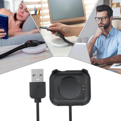 Euyehn Câbles Smartwatch, montrez le câble de charge - Cordon de montre portable léger rapide - Cordon de charge rapide, chargeur de sécurité stable, accessoires de smartwatch pour bureau, table, – vue 4