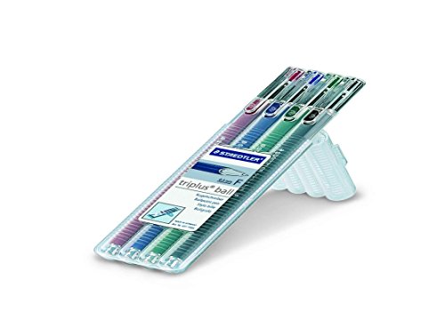 Staedtler Triplus Ball 431 FSB4 Ballpoint Pen Desktop Box 0.3mm - Assorted Colours (Pack of 4)