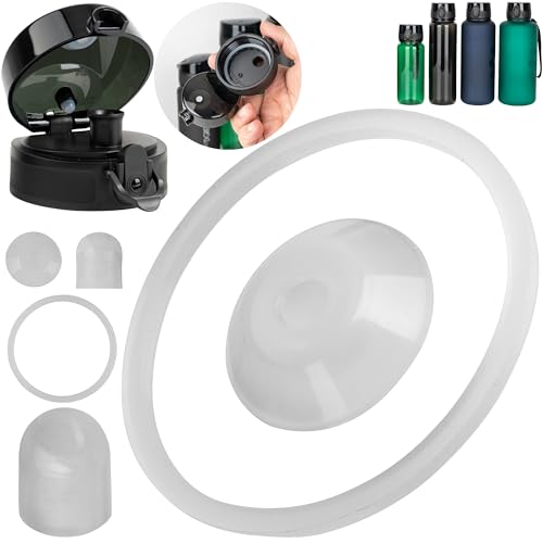 Ersatz Dichtringe Set, 2 Sets, kompatibel mit 720°DGREE uberBottle, Super Sparrow, uvm., für Trinkflaschen ab 650 ml Füllvolumen, Silikondichtungen für Wasserflasche Schraubverschluss und Kappe Ersatz Dichtringe Set, 2 Sets, kompatibel mit 720°DGREE uberBottle, Super Sparrow, uvm., für Trinkflaschen ab 650 ml Füllvolumen, Silikondichtungen für Wasserflasche Schraubverschluss und Kappe