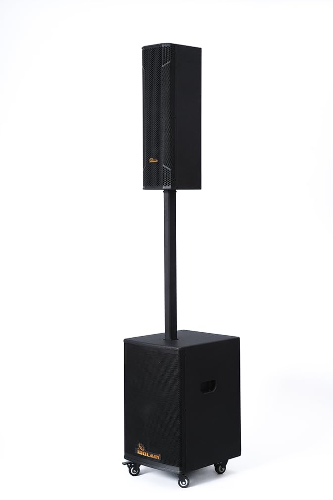 IDOLmain IPS-T3 4000W All-in-one Portable PA Tower Powered Speaker Karaoke System, Black