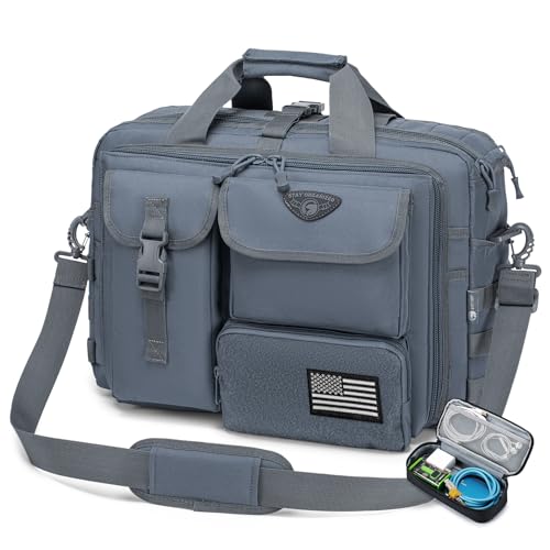 Stypos Tactical Laptop Bag for Men,14inch/15.6inch/17.3inch Messenger Bag Military Shoulder Bag,Flight Work Bags for Pilots