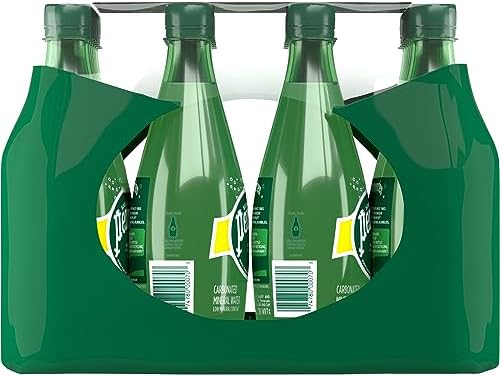 Perrier Carbonated Mineral Water Plastic Bottles, Original, 16.9 Fl Oz (Pack of 24), 405.6 Fl Oz