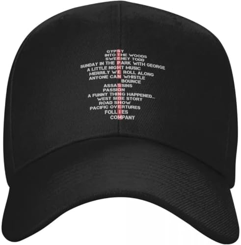 Photo de XTWTCXESD Casquette de Baseball Classique Stephen Sondheim Casquette d’été Casquettes d’été pour Hommes Cadeau du Festival pour Femmes...