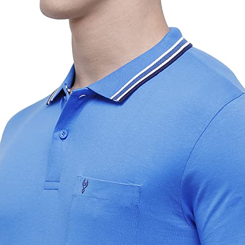 Image of Classic Polo Mens Solid Half Sleeve 100% Cotton Slim Fit Polo Neck T-Shirt (PRISTO-GR02)