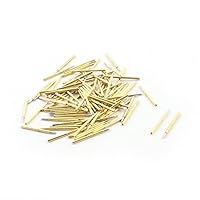 sourcing map 100Stk Federkontaktstifte Testing Pins 0,7mm Spitz zulaufend Spitze 16mm P75-B1 de
