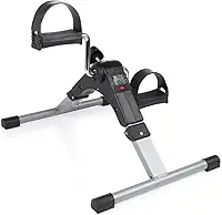 Mini Bicicleta Ergométrica Cicloergômetro Portátil Pedal Exercitador para Fisioterapia, Exercícios em Casa, Pernas e Braços - Intensidade Ajustável para Idosos, Reabilitação e Home Office