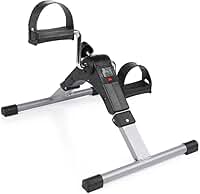 Mini Bicicleta Ergométrica Cicloergômetro Portátil Pedal Exercitador para Fisioterapia, Exercícios em Casa, Pernas e Braços - Intensidade Ajustável para Idosos, Reabilitação e Home Office