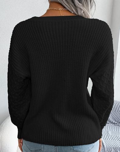 Fall Sweaters for Women Lightweight, Honeycomb Long Sleeve, Crewneck, Textured Knit, Womens Fall Fashion 2025