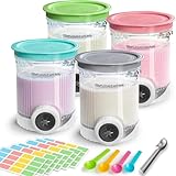 Behälter Kompatibel mit Ninja Swirl CREAMi,für Ninja CREAMi Eiscreme und Softeismaschine, 2 Stück Behälter für Ninja NC700 NC701EU Serie,BPA-frei,mit Eisportionierer Aufkleber, Spülmaschinenfest