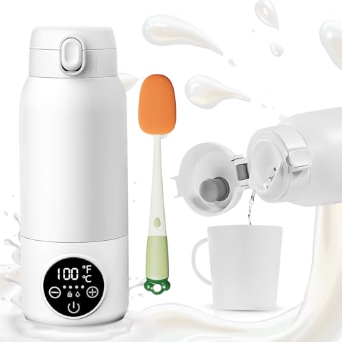 Tragbarer Baby Flaschenwärmer für Unterwegs, Mobiler Flaschenwärmer Baby 30W USB-C Schnellladen, 11000mAh-Akku Schnellwärmung, Präzise Temperaturkontrolle, Keimfrei & Auslaufsicher, Reinigungsbürste Tragbarer Baby Flaschenwärmer für Unterwegs, Mobiler Flaschenwärmer Baby 30W USB-C Schnellladen, 11000mAh-Akku Schnellwärmung, Präzise Temperaturkontrolle, Keimfrei & Auslaufsicher, Reinigungsbürste
