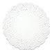 Lace Doilies Paper 250 Pack Set- Decorative Round Placemats Bulk, Table Runner, Cake Box Liners for Cakes, Desserts, Baked Treat Display, Ideal for Weddings, Tableware Decoration - White, 10.5 Inches