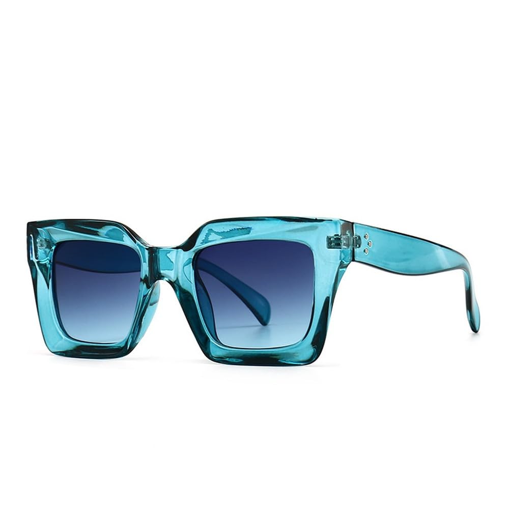 Occhiali da sole da donna e da uomo, stile retrò, con rivetti di tendenza, per esterni, protezione UV40.