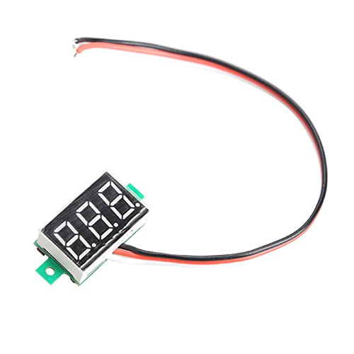 Demiawaking Digital-Voltmeter – 0,56 Zoll LED, Messbereich 4,5-30V DC, 2-Draht-Montage, Farbe Grün