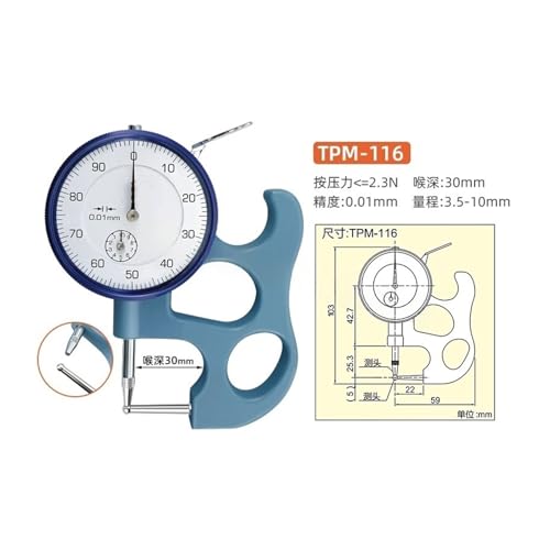 Medidor de Grosor Digital SM-112LW, SM-112LS, TPM-116, SM-114, SM-114FE, SM-114LW, SM-114LS miniatura 2